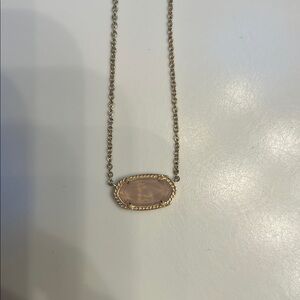 Kendra Scott  Gold and Pink Pendant Necklace